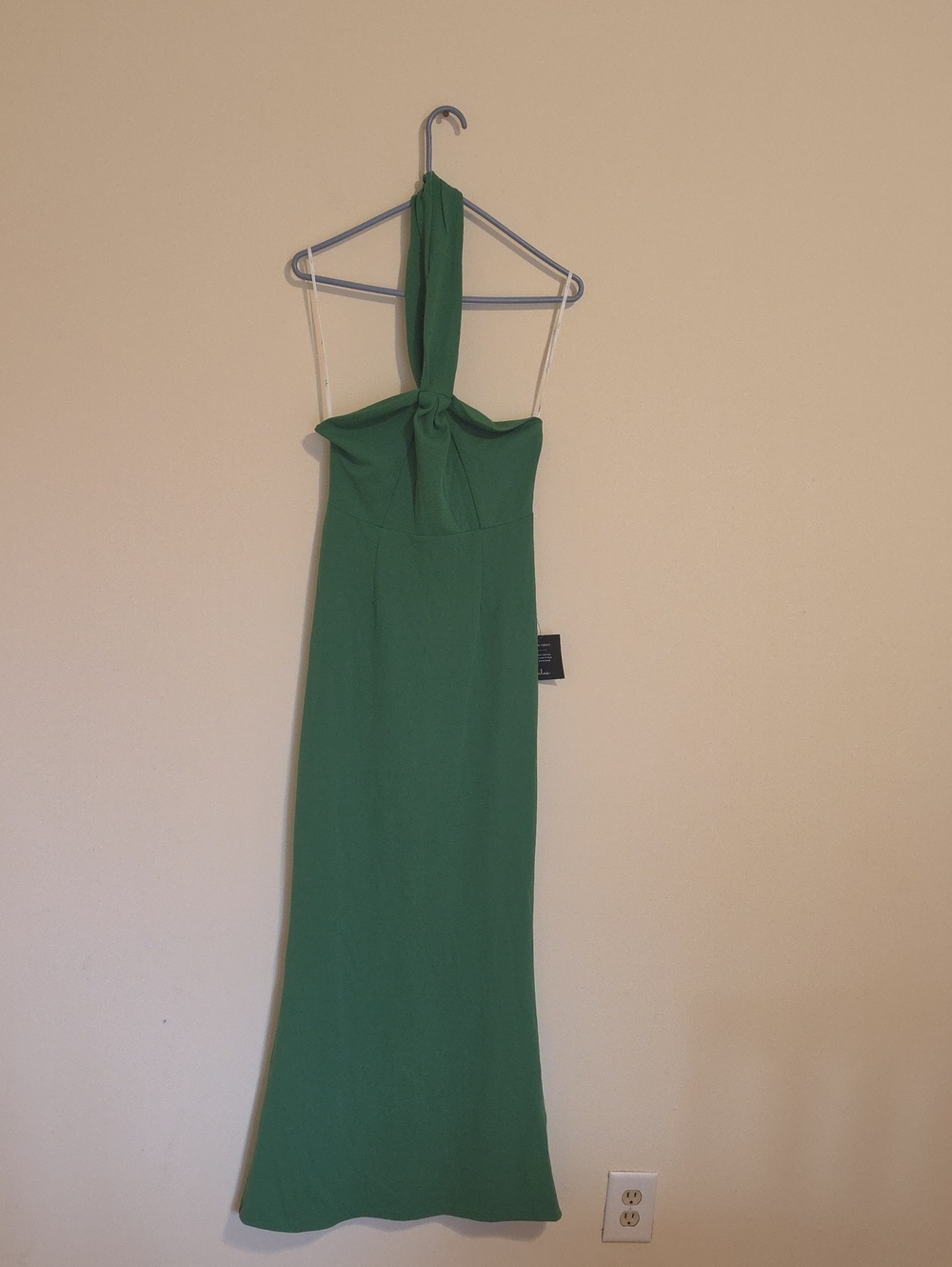 Lulu's Emerald Green Halter Maxi Dress